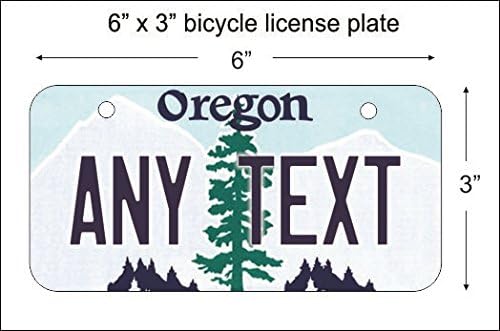 ATD Oregon State Çoğaltma Plaka Bisiklet için 6 x 3 Kişiselleştirilmiş Metin ile Özel Vanity Yenilik Dekoratif Alüminyum Burcu