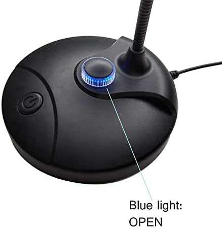 USB Bilgisayar Mikrofon ile Dilsiz / Ses Düğmesi, Tak & Çalıştır Kondenser, Masaüstü, PC, Dizüstü, Mac, PS4 Mic LED Göstergesi-360