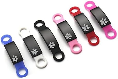 ZKXXJ Kişiselleştirilmiş Slayt-On Pet KIMLIK Etiketleri, özel Paslanmaz Çelik Pençe Köpek Etiketleri Kazınmış Hiçbir Gürültü