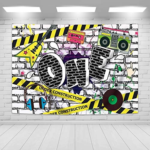 Imırell Hip Hop Tema Zemin 5 W X 3 H Ayaklar 1st Doğum Günü Partisi Graffiti Duvar Fotoğraf Arka Plan Polyester Kumaş Siyah ve