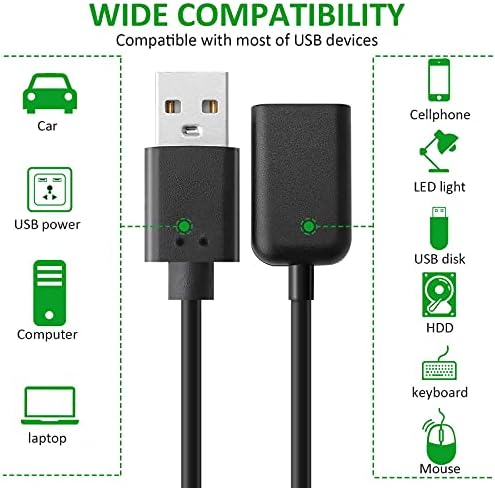 Saısn USB Y Splitter Kablo 1 Erkek 2 Kadın USB Hub 2.0 2 Port Veri Kablosu Güç Kablosu Şarj Uzatma Adaptörü Tel için Laptop,
