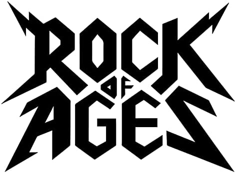 VDC / (Beyaz) Rock of Ages Logo Vektör Vinil Araba / Dizüstü Bilgisayar/Pencere / Duvar Çıkartması…