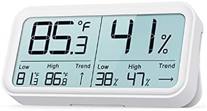 JJKFQ LCD Dijital Sıcaklık Nem Ölçer Ev Kapalı Elektronik Higrometre Termometre Sensörü Ölçer Hava İstasyonu (Renk: Siyah)