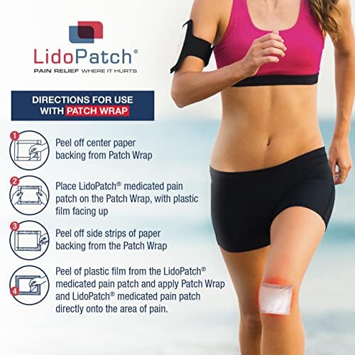 Lidokain Yaması, LidoPatch-Maksimum 12 Saat Uyuşma Ağrı Kesici (3 Sayım)