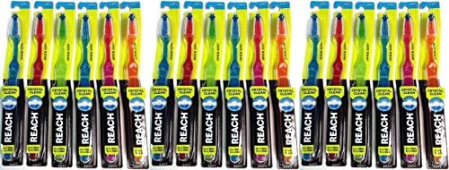 Reach Crystal Clean Diş Fırçası, Yumuşak 10, Çeşitli Renkler (18'li Paket)