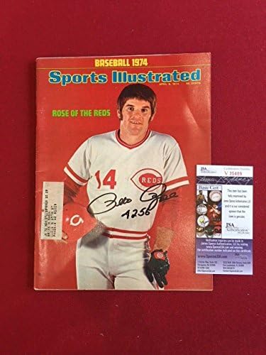 1974, Pete Rose İmzalı(JSA) Sports Illustrated Dergisi - İmzalı MLB Dergileri