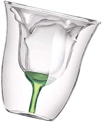 Viski Sürahi Seti Erkekler için cam bardak çift katmanlı ısıya dayanıklı Gül Çiçeği kokteyl kupa içecek bardağı bira bardağı