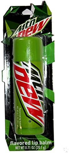 Tat Güzelliği (1) Stick Mountain Dew Soda Aromalı Dev Dudak Balsamı Tüpü - Glutensiz - 4.75 L x 1.5 çap. Net Wt. 0.71 oz
