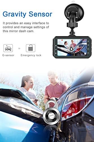Arabalar için Dash kamera 1080 P FHD 2021 Araba Dash Kamera Arabalar için CHORTAU 3 inç Dashcam ile Gece Görüş, 170°Geniş Açı,
