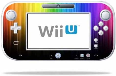 MightySkins Cilt Nintendo Wii U Gamepad Denetleyicisi ile Uyumlu wrap Sticker Skins Gökkuşağı Çizgiler