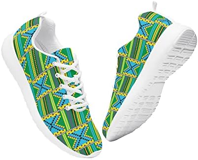 Afrika Baskı Ayakkabı kadın erkek koşu ayakkabıları Hafif Sneakers Nefes Yürüyüş koşu ayakkabıları Hediyeler için Açık Spor Salonu