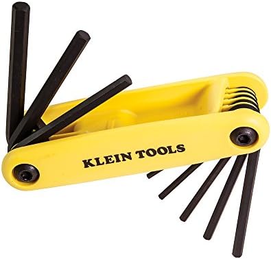 Klein Tools 70574 Grip-It Altıgen Anahtar Seti, 9 Tuşlu, 4-1 / 2 İnç Sap, SAE Boyutları