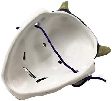 02-10 Japonya'da Yapılan Japon Sanat Seramikleri. Oda Dekoru için Mini Boyutlu Geleneksel Maske. İyi Şanslar Öğesini Davet Etmek.