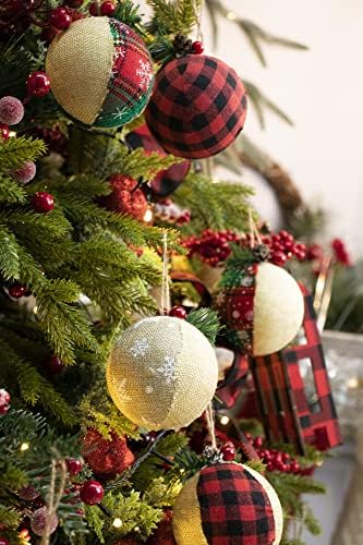 sentonnı Noel Çuval Noel Süsler Çiftlik Noel Süsler Doğal Jüt Süsler Rustik Noel Topu Tatil Parti Ev Dekor Asılı Süslemeleri