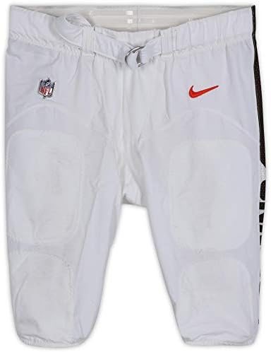 Chris Hubbard Cleveland Browns Oyunu-2019-20 NFL Sezonundan 74 Beyaz Pantolon Kullanıldı-Boyut 40-Oyun Kullanılmış Ekipman