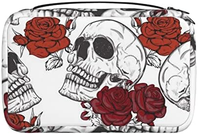 Çiçek Kafatası makyaj çantası Asılı Çok Fonksiyonlu Kozmetik Durumda Taşınabilir Makyaj Çantası Kanca Asılı Seyahat makyaj çantası