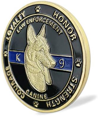 K9 Köpek Kolluk Mücadelesi Coin Köpek Polis Dekorasyonu