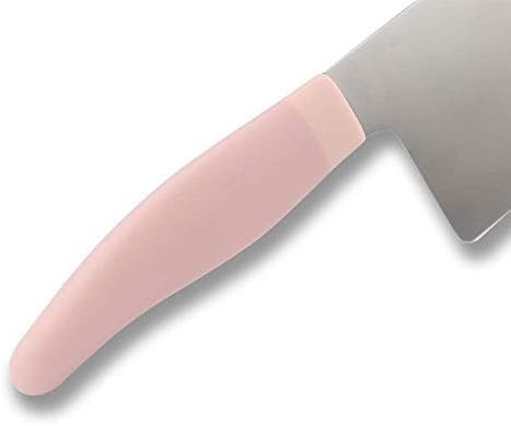 SHI BA ZI ZUO Bıçak Seti 3 Parça Mutfak Bıçağı Et Cleaver Santoku Bıçak soyma bıçağı Kesme Et Sebze Meyve için Ev Pembe