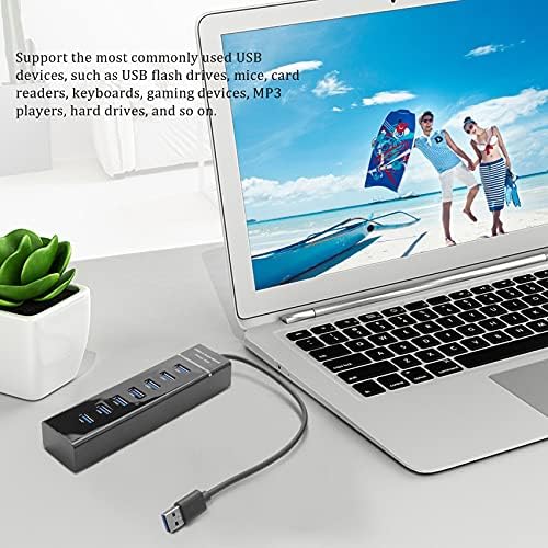 Padyrytu 7 - Port USB 3.0 Hub-Veri Hub USB Splitter Uzun Kablo ile 38-inç Laptop için, PC, MacBook, Mac Pro, Mac Mini, iMac,