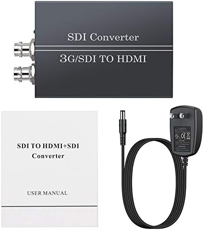 eSynic SDI HDMI, SDI SDI, SDI HDMI Dönüştürücü Adaptörü ile 5 V Güç Adaptörü Destek SDI Döngü Out 3G-SDI / HD-SDI / SD-SDI Full