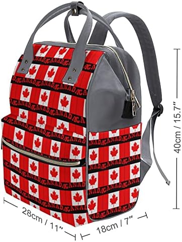 Kanada Akçaağaç Bayrağı Baskılı Bebek Bezi Çantası Bebek Bagpack Nappy Çantalar Su Geçirmez Seyahat omuzdan askili çanta Anne