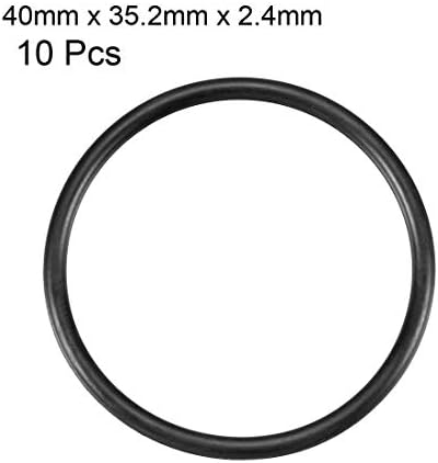 EuısdanAA Nitril Kauçuk O-Ringler 40mm OD 35.2 mm ID 2.4 mm Genişlik, Metrik Buna-N Sızdırmazlık Contası, 10'lu Paket (Cuntas