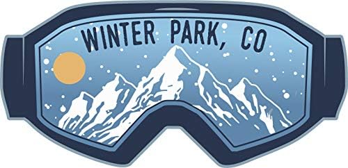Winter Park Colorado Kayak Maceraları Hatıra 4 İnç Vinil Çıkartma Tahtası Tasarımı