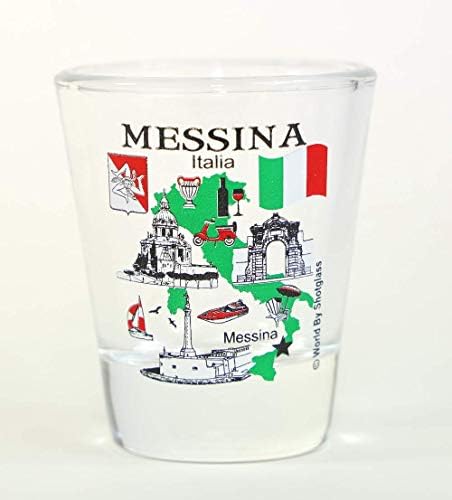 Messina Sicilya İtalya Büyük İtalyan Şehirleri Koleksiyonu Shot Glass