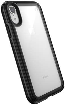 Speck Ürünleri Presidio V-Grip iPhone XR Kılıfı, Şeffaf / Siyah