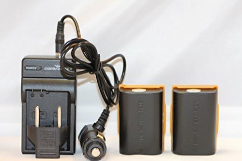 2 Paket LP-E6 Li-İon Pil Değiştirme ve Şarj için Komutanı tarafından EOS 6D, 60D, 7D, 70D & 5D Mark ııı Dijital SLR Kameralar