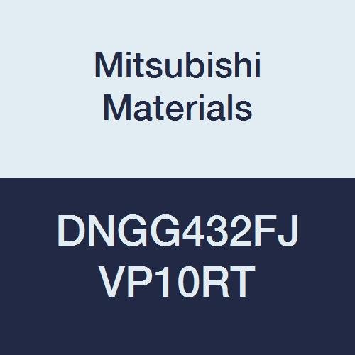 Mitsubishi Malzemeleri DNGG432FJ VP10RT Delikli Karbür DN Tipi Tornalama Ucu, Genel Kesim, Kaplamalı, Eşkenar Dörtgen 55°, 0.5
