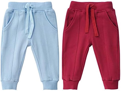 SUYEORLİ Toddler Bebek Erkek Kız Joggers Pantolon Pamuk Topraklar Renk Eşofman Altı İpli Sonbahar Kış 1-6 T
