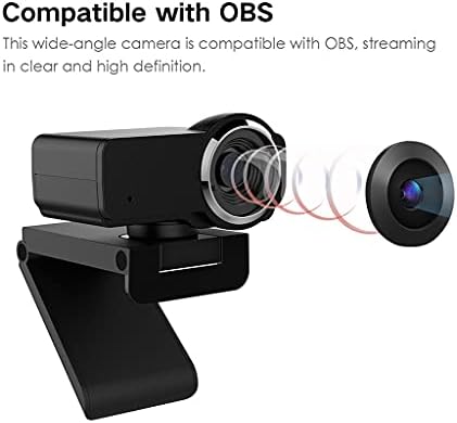 Otomatik Işık Düzeltme Pc Kamera için Mikrofonlu CDQYA Hd Webcam 1080p Akışlı Medya Kamerası