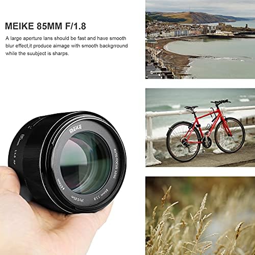 Meike 85mm f1.8 Geniş Diyafram Tam Çerçeve Otomatik Odaklama Telefoto nikon için lens F Dağı DSLR Kamera ve Nikon APS-C Kameralar