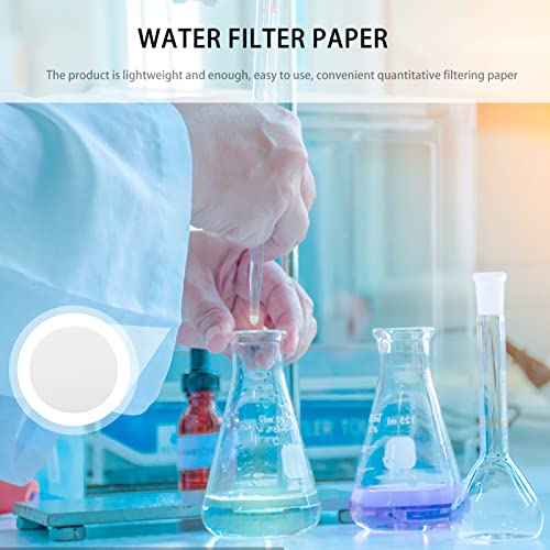 ULTECHNOVO Nitel Filtre Daireler Filtre: 100 Yaprak Filtre Laboratuvar Kimya Kağıt Filtre Kağıt Filtre Bilimsel Kağıt Deney Kağıt