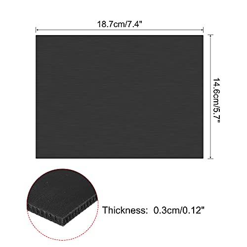 MECCANIXITY Silikon Kauçuk Levha Mat 5.7x7.4 inç Siyah lastik pedi için Mobilya, Anti-Skid Kapı Sızdırmazlık Şeridi, DIY Zanaat