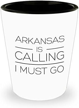 Arkansas Shot Glass-I must go-State Erkekler ve Kadınlar için Benzersiz Komik Hediyeler