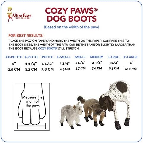 Ultra Paws Rahat Paws Çekiş Köpek Botları, Küçük