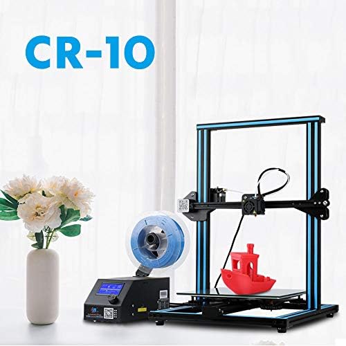 Creality 3D Açık Kaynak CR - 10 3D Yazıcı Tüm Metal Çerçeve 12x12x15. 5 İnç Yapı Hacmi ve ısıtmalı yatak Cam Yatak içerir (Mavi