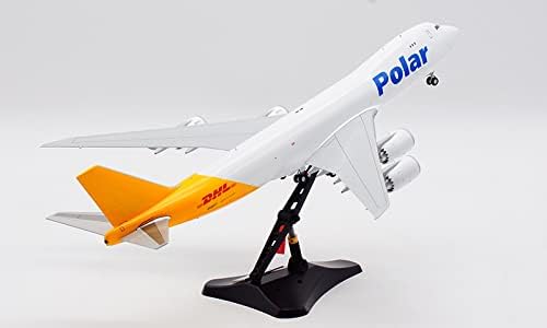 JC Kanatları için DHL Polar Kargo için Boeing B747-8F N858GT 1:200 DİECAST Uçak Önceden inşa Modeli
