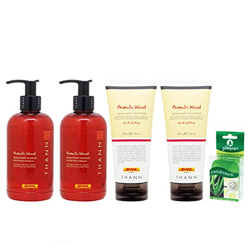 Yeni Set S-6381 THANN Aromatik Ahşap Aromaterapi Şampuan ve Siriraj Hafif Şampuan 200 ml Saç Azaltmak Thaigiftshop Tarafından