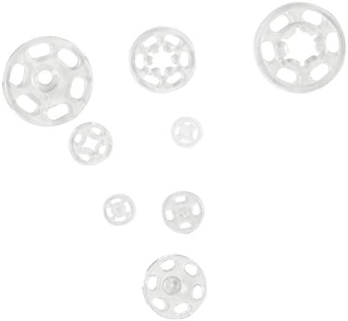 NX Bahçe Snap Düğmesi 100 Takım Şeffaf Plastik Dikiş Snap Düğmeleri 4 Boyutları Görünmez Yapış Bağlantı Elemanları Dikiş Giyim,Gömlek,Önlükler,