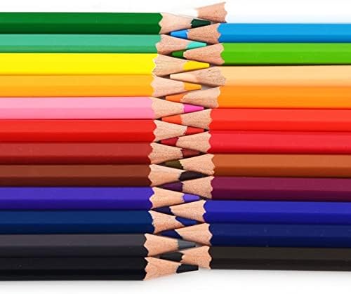 NİZYH 72 renk Yağlı renkli kurşun kalem Seti Sanatçı Çizim renkli kurşun Kalem (Renk: A)