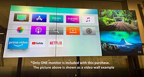 55 Video Duvar Monitörü Ekranı-Eğlence ve Reklam için Ultra Dar 1.7 mm Çerçeve TV - 1080p Ticari Televizyon Yüksek Çözünürlüklü