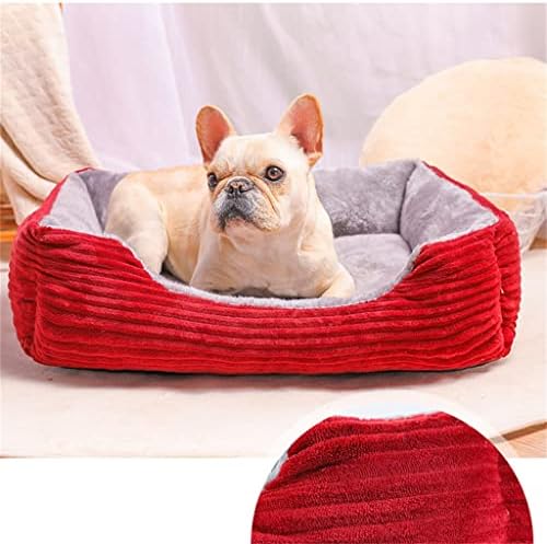 GUTİAN Dikdörtgen köpek yatağı Kış Sıcak Pet çekyat Yumuşak Kanepe Uyku Tulumu Küçük Yavru Kediler Evi Kulübesi