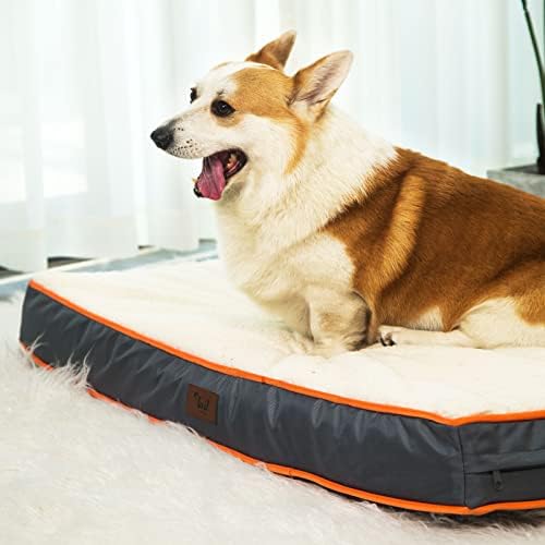 Kuyruk Hikayeleri Büyük Köpekler için Büyük köpek yatakları, Ortopedik köpek yatakları Çıkarılabilir Yıkanabilir Kapaklı Su Geçirmez