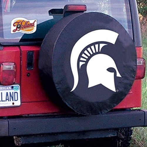 Holland Bar Taburesi A. Ş. Michigan State Spartalılar HBS Siyah Vinil Takılmış Araba Lastiği Kapağı