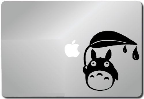 Totoro Yağmurda Apple Macbook Çıkartma Çıkartması Cilt Laptop Etiketi Macbook Çıkartması Bilgisayar Etiketi Macbook 13 İnç Vinil