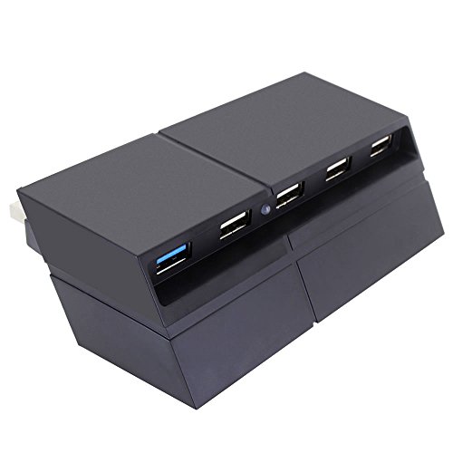 Sony PlayStation 4 için Skque 5 Port USB 3.0 2.0 Adaptör Genişletici Hub