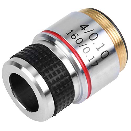 4X185 Biyolojik Mikroskop Akromatik Objektif Lens 160/0.17 için Optik Aletler Dönüşüm Objektif Lens